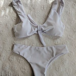 White with tie WithLoveLola bikini